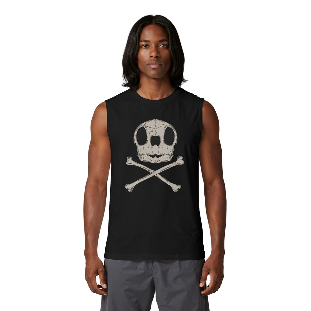 Turtle Time and Crossbones Unisex Muscle Tank