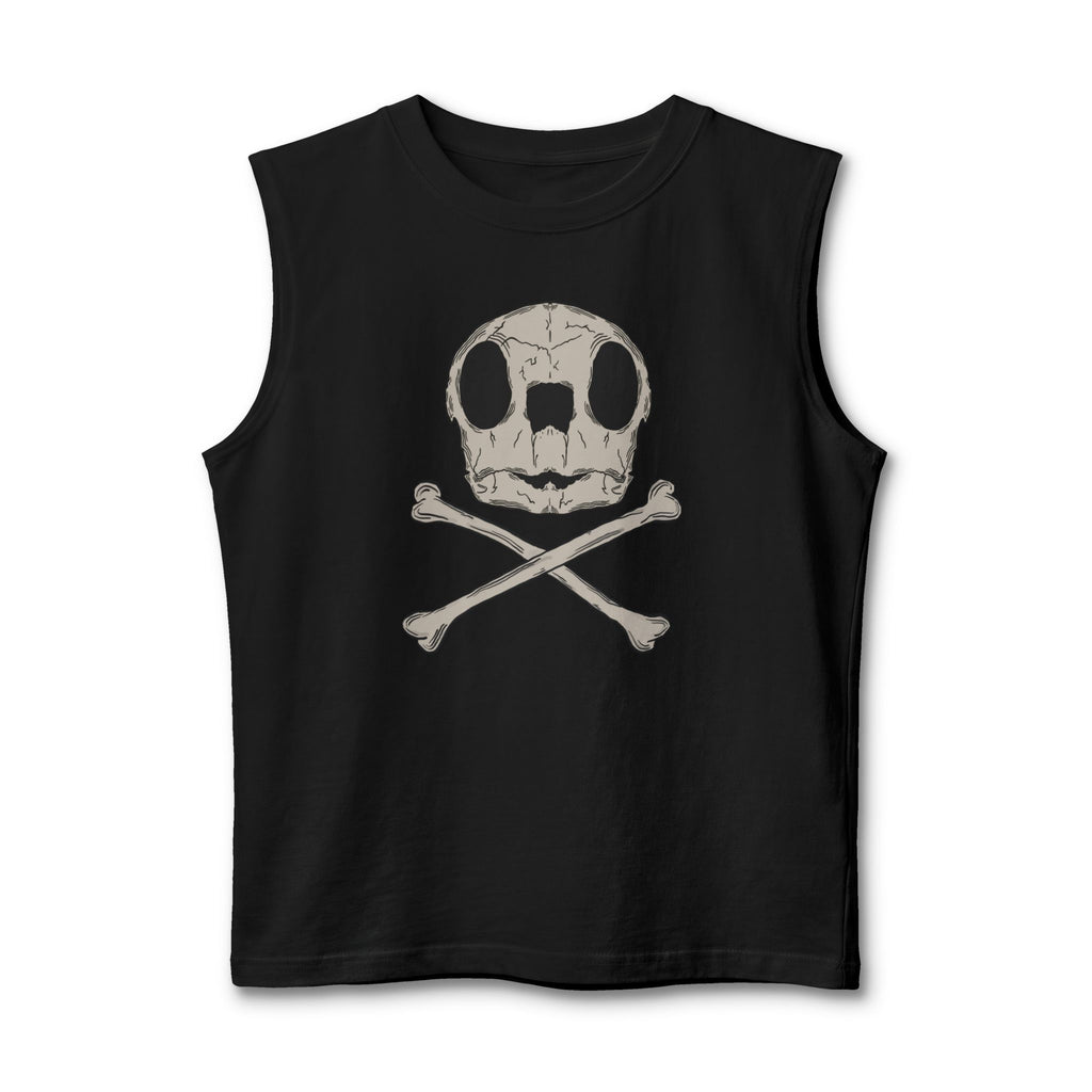 Turtle Time and Crossbones Unisex Muscle Tank
